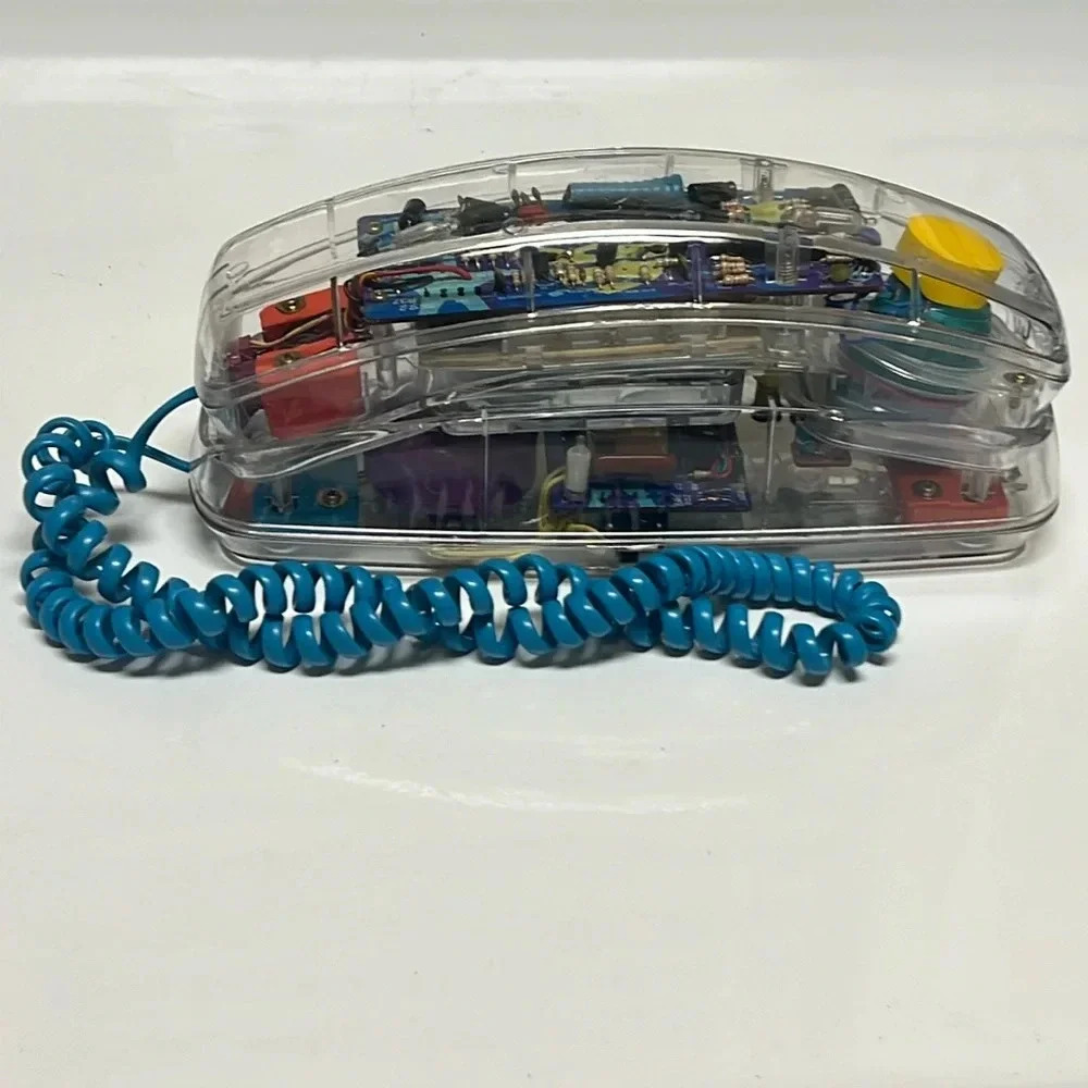 Vintage Conair Transparent Phone Retro 80s 90s Clear Neon